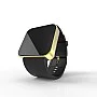 Cool Watch Saat - Gold Shiny Dokunmatik Kasa - Siyah Kayış Unisex Cool Watch Saat - Gold Shiny Dokunmatik Kasa - Siyah Kayış Unisex