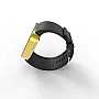 Cool Watch Saat - Gold Shiny Dokunmatik Kasa - Siyah Kayış Unisex Cool Watch Saat - Gold Shiny Dokunmatik Kasa - Siyah Kayış Unisex