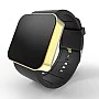 Cool Watch Saat - Gold Shiny Dokunmatik Kasa - Siyah Kayış Unisex Cool Watch Saat - Gold Shiny Dokunmatik Kasa - Siyah Kayış Unisex