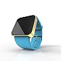 Cool Watch Saat - Gold Shiny Dokunmatik Kasa - Turkuaz Kayış Unisex Cool Watch Saat - Gold Shiny Dokunmatik Kasa - Turkuaz Kayış Unisex