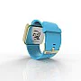 Cool Watch Saat - Gold Shiny Dokunmatik Kasa - Turkuaz Kayış Unisex Cool Watch Saat - Gold Shiny Dokunmatik Kasa - Turkuaz Kayış Unisex