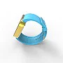 Cool Watch Saat - Gold Shiny Dokunmatik Kasa - Turkuaz Kayış Unisex Cool Watch Saat - Gold Shiny Dokunmatik Kasa - Turkuaz Kayış Unisex