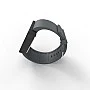 Cool Watch Saat - Siyah Mat Dokunmatik Kasa - Gri Kayış Unisex Cool Watch Saat - Siyah Mat Dokunmatik Kasa - Gri Kayış Unisex