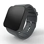 Cool Watch Saat - Siyah Mat Dokunmatik Kasa - Gri Kayış Unisex Cool Watch Saat - Siyah Mat Dokunmatik Kasa - Gri Kayış Unisex