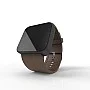 Cool Watch Saat - Siyah Mat Dokunmatik Kasa - Kahverengi Kayış Unisex Cool Watch Saat - Siyah Mat Dokunmatik Kasa - Kahverengi Kayış Unisex