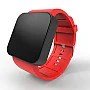 Cool Watch Saat - Siyah Mat Dokunmatik Kasa - Kırmızı Kayış Unisex Cool Watch Saat - Siyah Mat Dokunmatik Kasa - Kırmızı Kayış Unisex