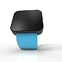 Cool Watch Saat - Siyah Mat Dokunmatik Kasa - Turkuaz Kayış Unisex Cool Watch Saat - Siyah Mat Dokunmatik Kasa - Turkuaz Kayış Unisex