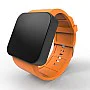 Cool Watch Saat - Siyah Mat Dokunmatik Kasa - Turuncu Kayış Unisex Cool Watch Saat - Siyah Mat Dokunmatik Kasa - Turuncu Kayış Unisex