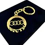 Kişiye Özel - Metal Audi - Gold Plaka Anahtarlık Gerçek Altın Kaplama Kişiye Özel - Metal Audi - Gold Plaka Anahtarlık Gerçek Altın Kaplama