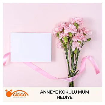 Anneye Kokulu Mum Hediye