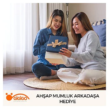 Ahşap Mumluk Arkadaşa Hediye
