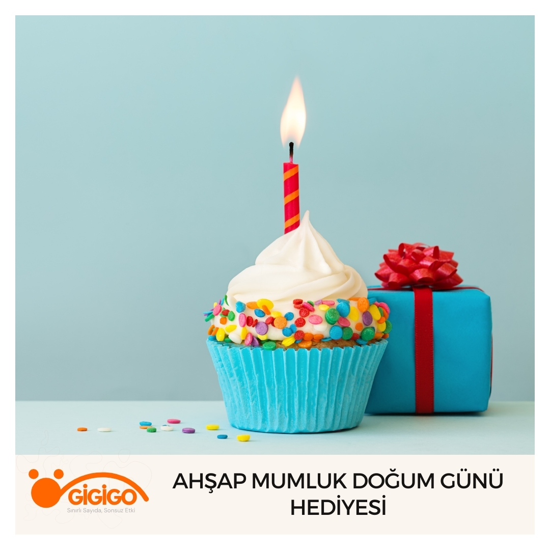 Ahşap Mumluk Doğum Günü Hediyesi