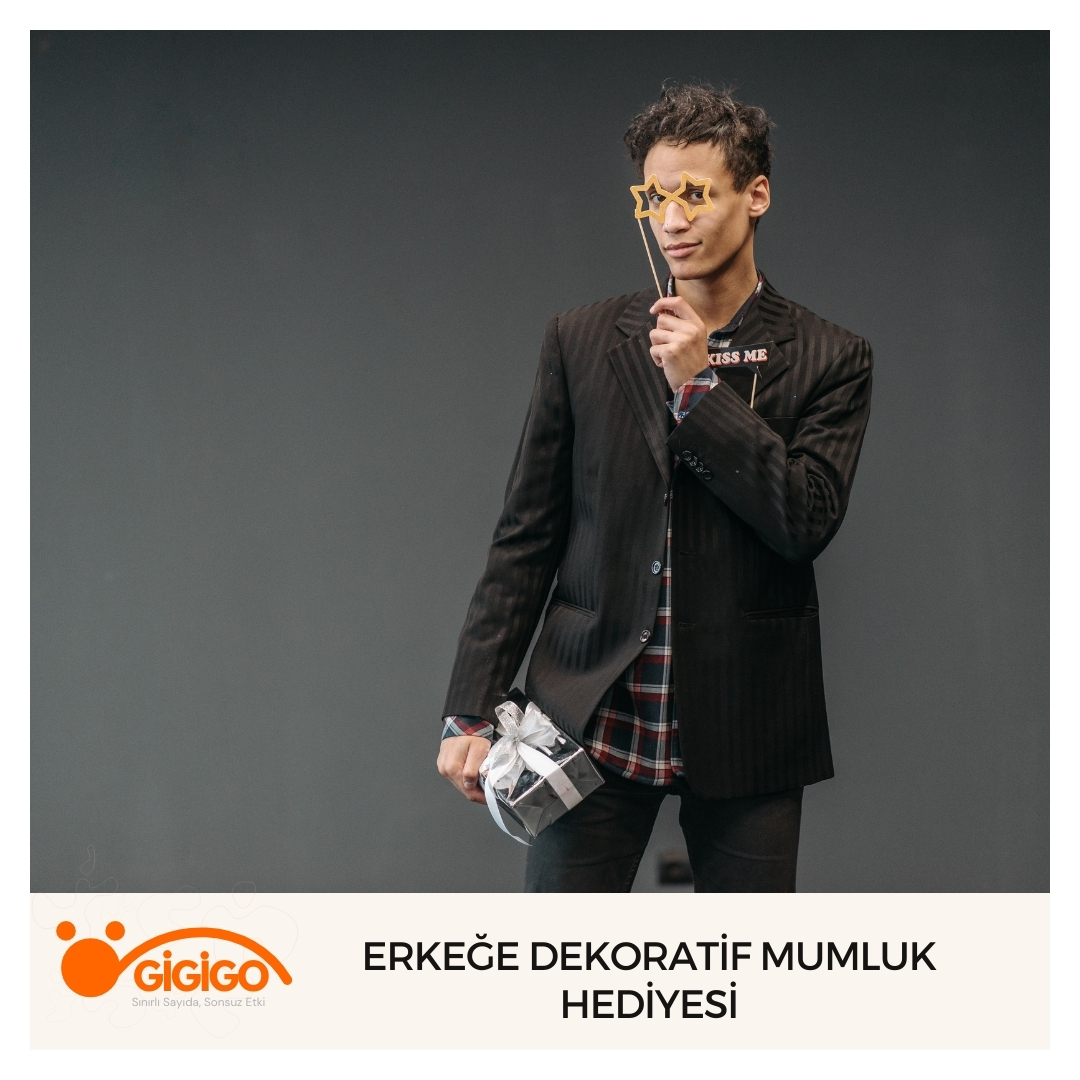Erkeğe Dekoratif Mumluk Hediyesi