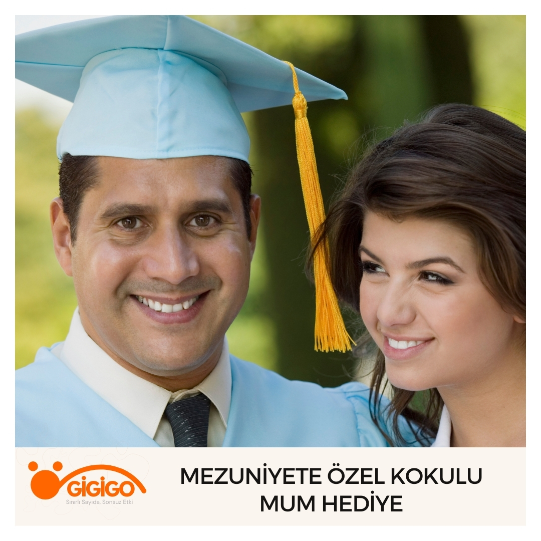 Mezuniyete Özel Kokulu Mum Hediye