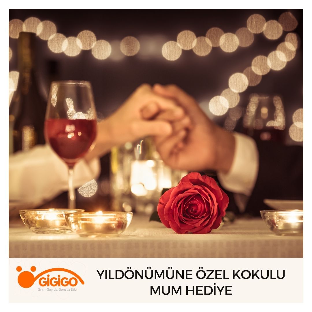 Yıldönümüne Özel Kokulu Mum Hediye