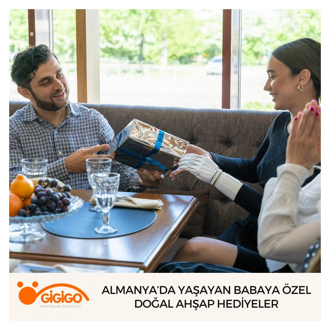 Almanya’da Yaşayan Babaya Özel Doğal Ahşap Hediyeler