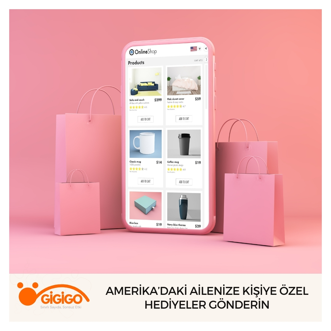 Amerika’daki Ailenize Kişiye Özel Hediyeler Gönderin