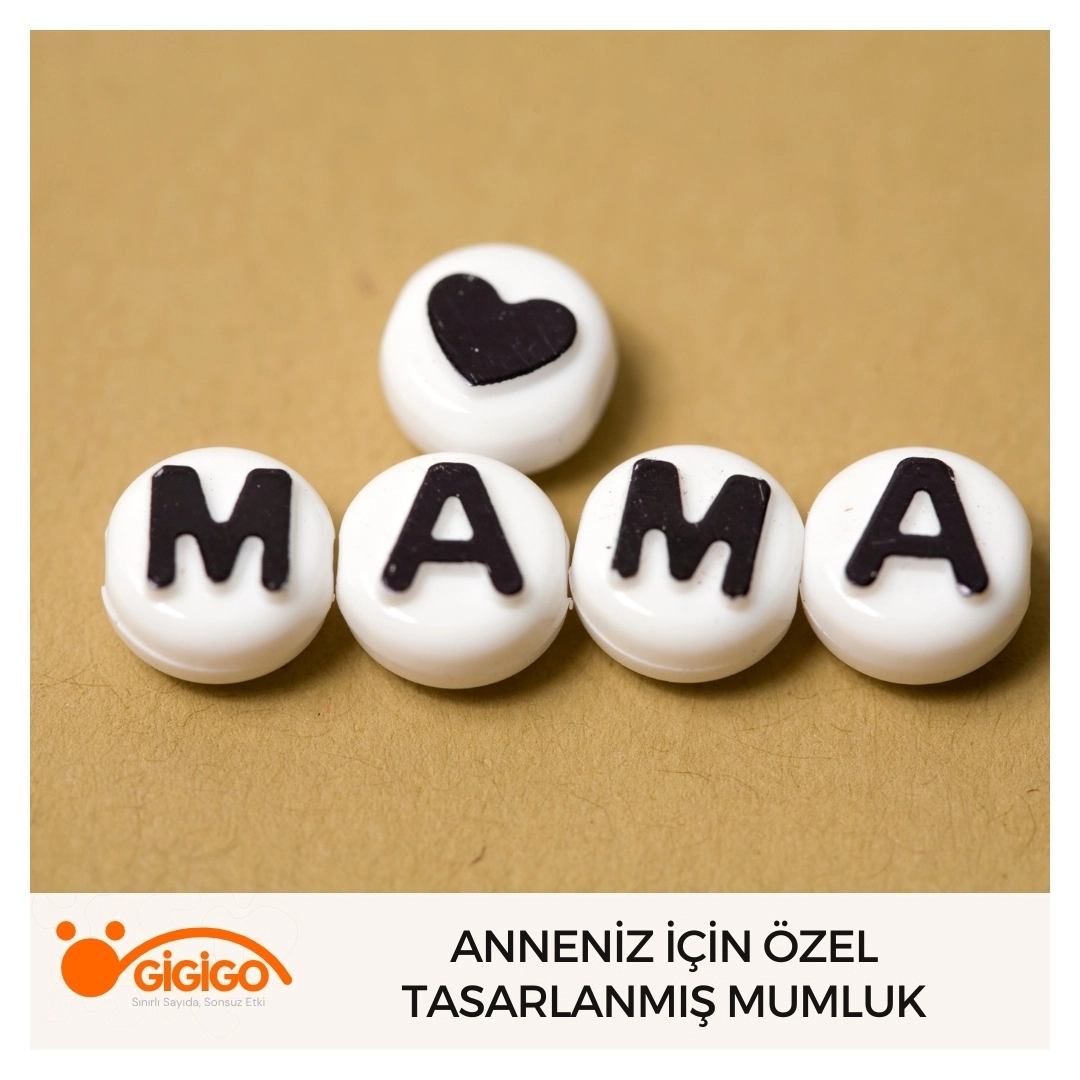 Anneniz için özel tasarlanmış dekoratif mumluk ve mesaj plakası