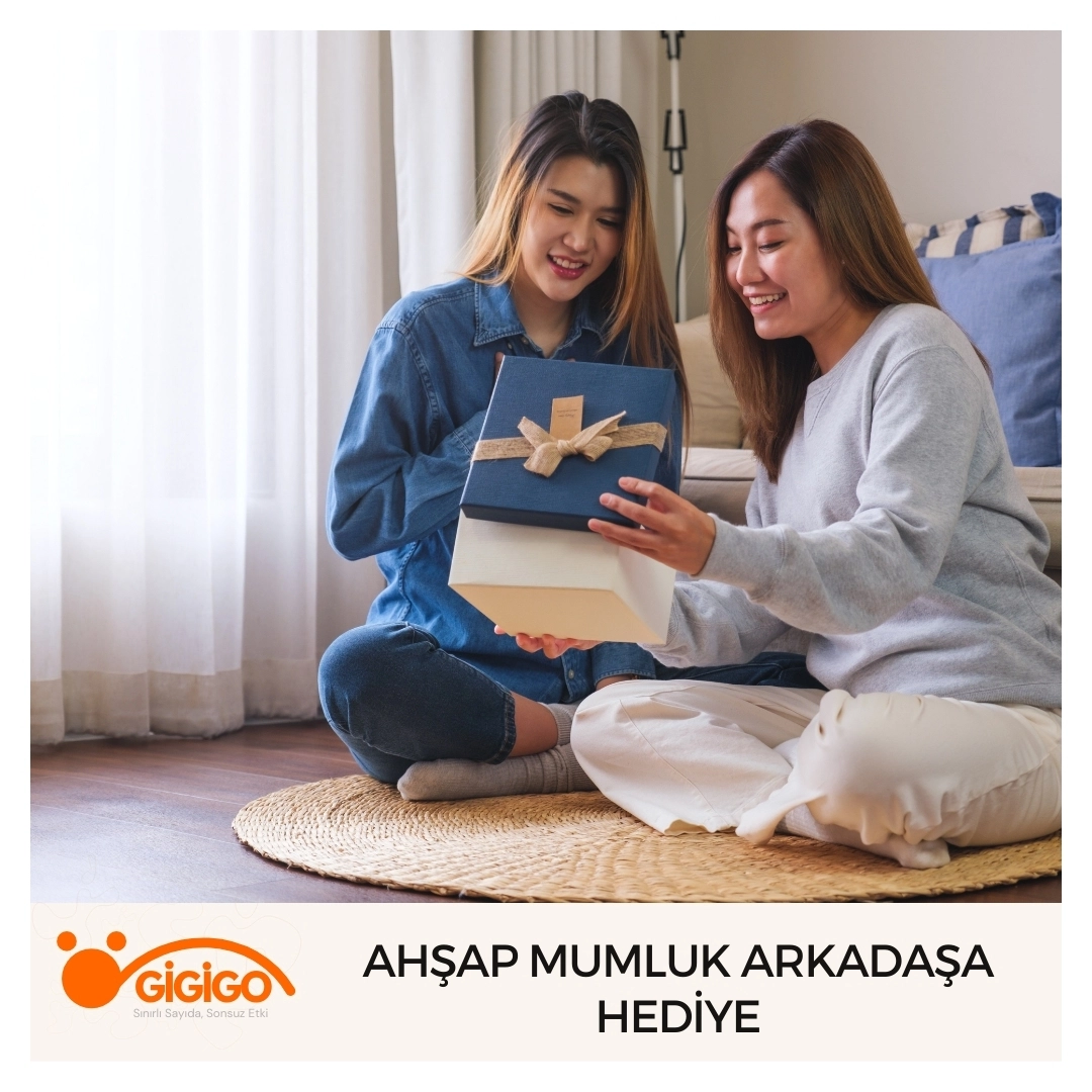 Mezuniyet için ahşap mumluk hediye seçeneği