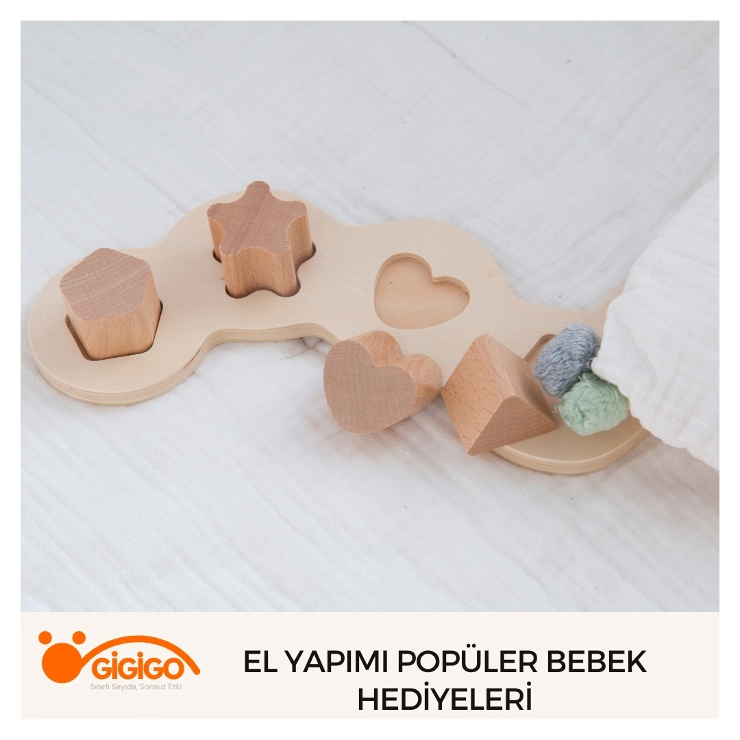 El yapımı bebek hediyesi dekoratif mumluk
