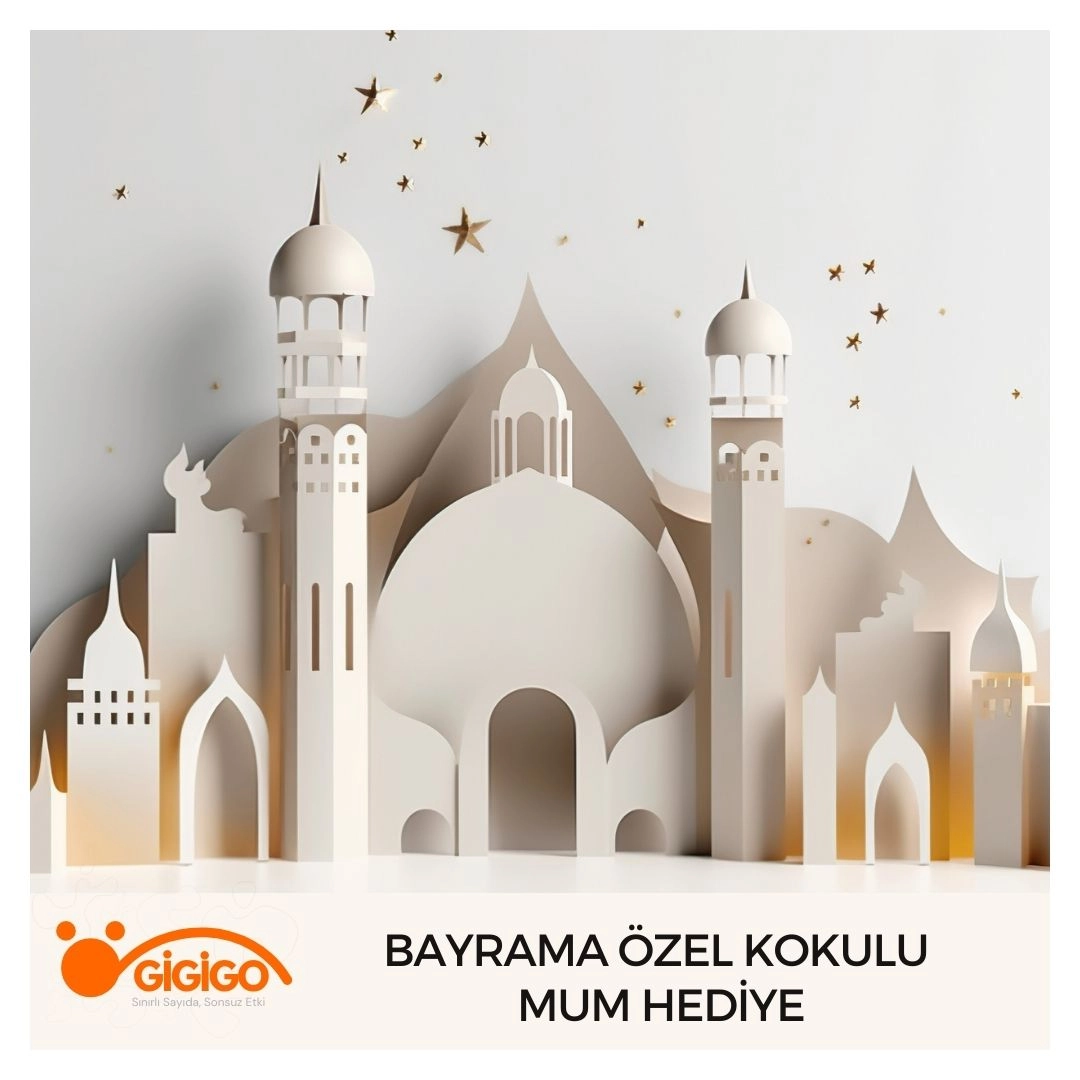 Bayram için özel tasarlanmış kokulu mum hediye seti