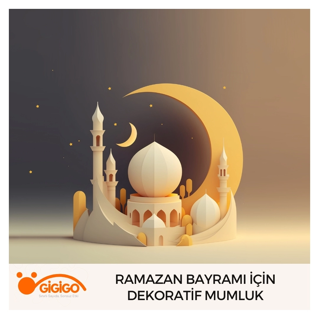 Ramazan Bayramı Dekoratif Mumluk