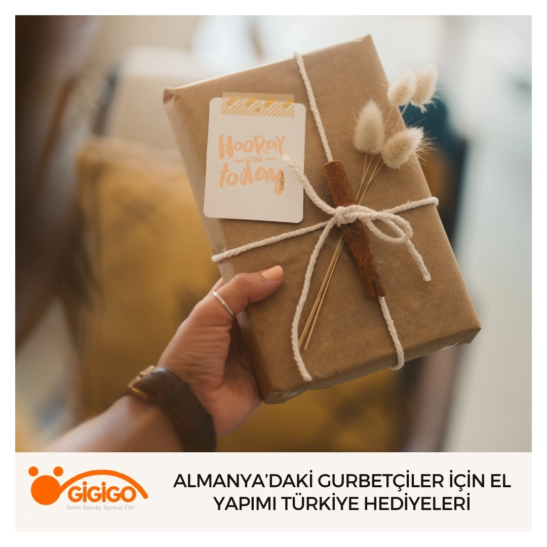 El yapımı özel tasarım hediyelerin paketlenme örneği