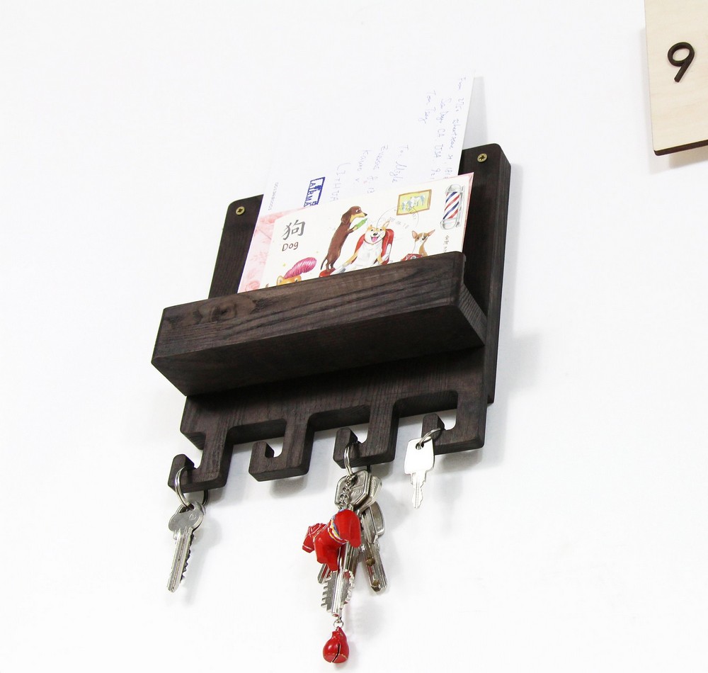 Kişiye Özel - Ahşap Kapı Yanı Anahtarlık Hook Tasarım