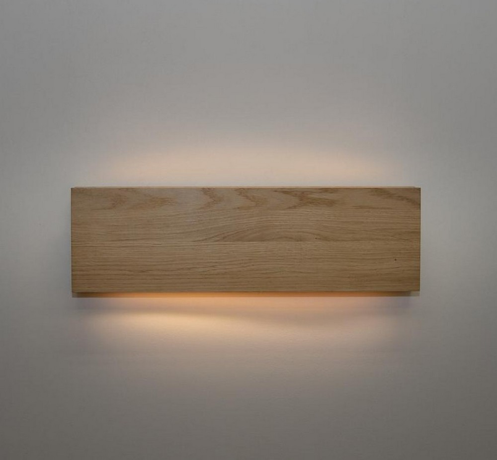 Kişiye Özel - Ahşap Duvar Üstü Led Modern Lamba