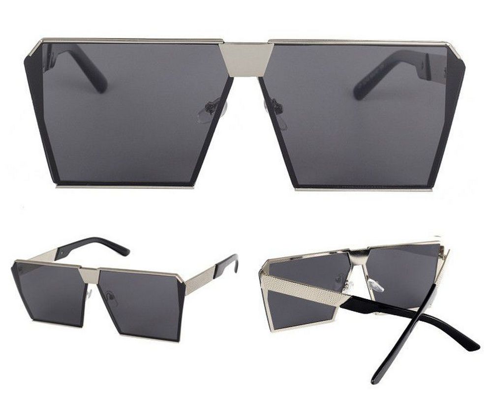 Tunçkol Gözlük - Güneş Gözlüğü Peekaboo Siyah Cam Silver Çerçeve Unisex