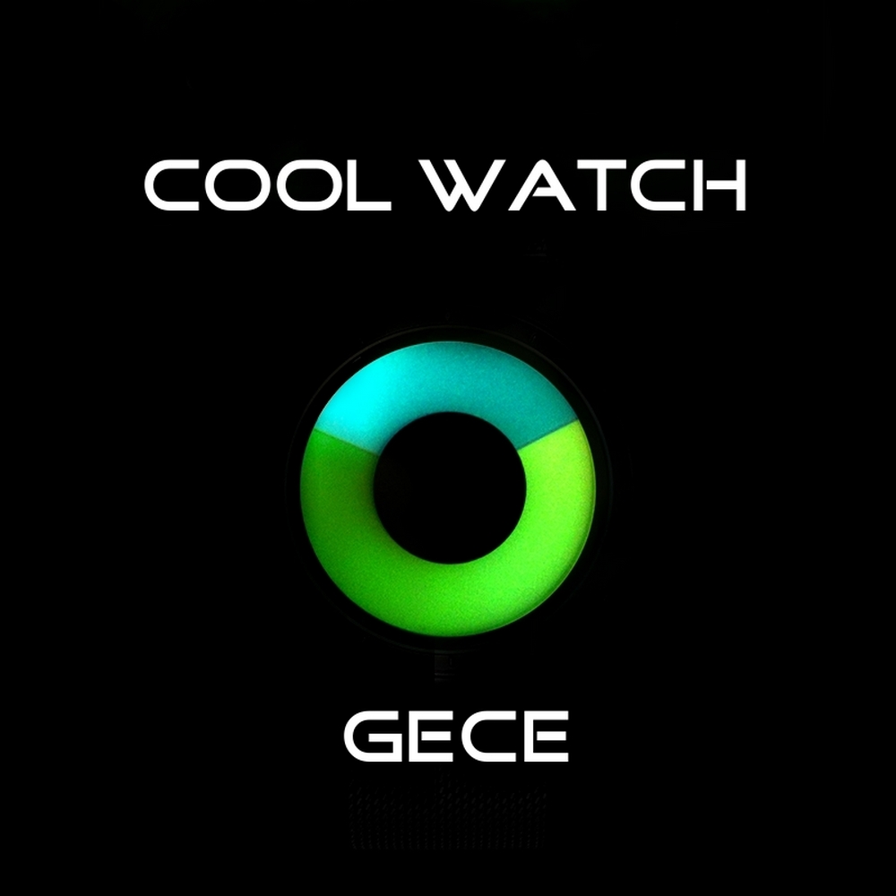 Cool Watch Saat - Rose Kasa - Rose Kordon CooL Galaxy Mix Mavi Pembe Ekran Unisex