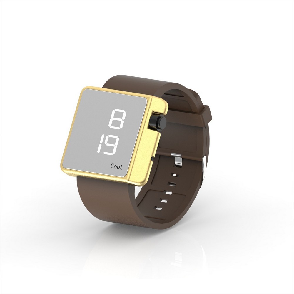 Cool Watch Saat - Gold Edition - Kahverengi Kayış Unisex