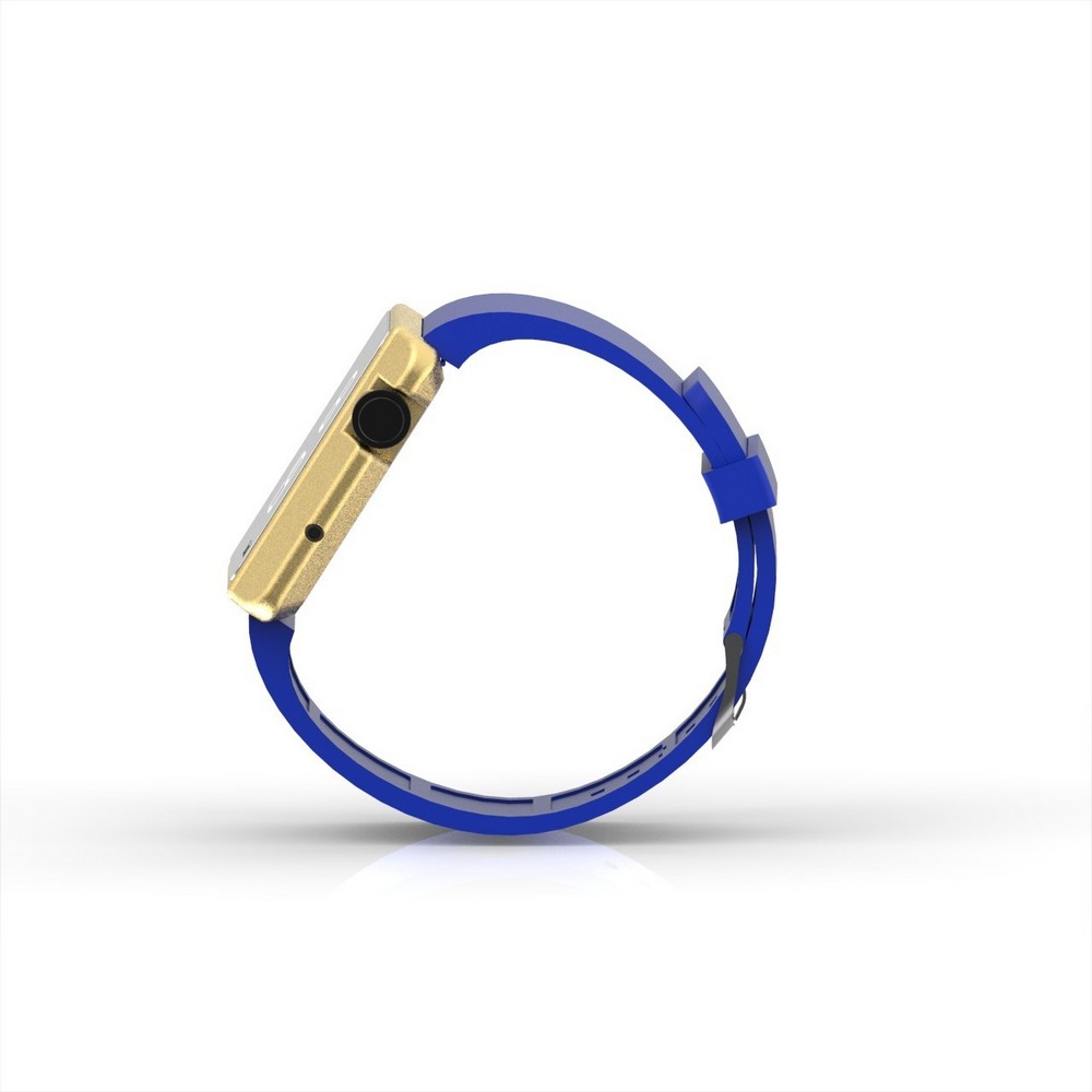 Cool Watch Saat - Gold Edition - Mavi Kayış Unisex