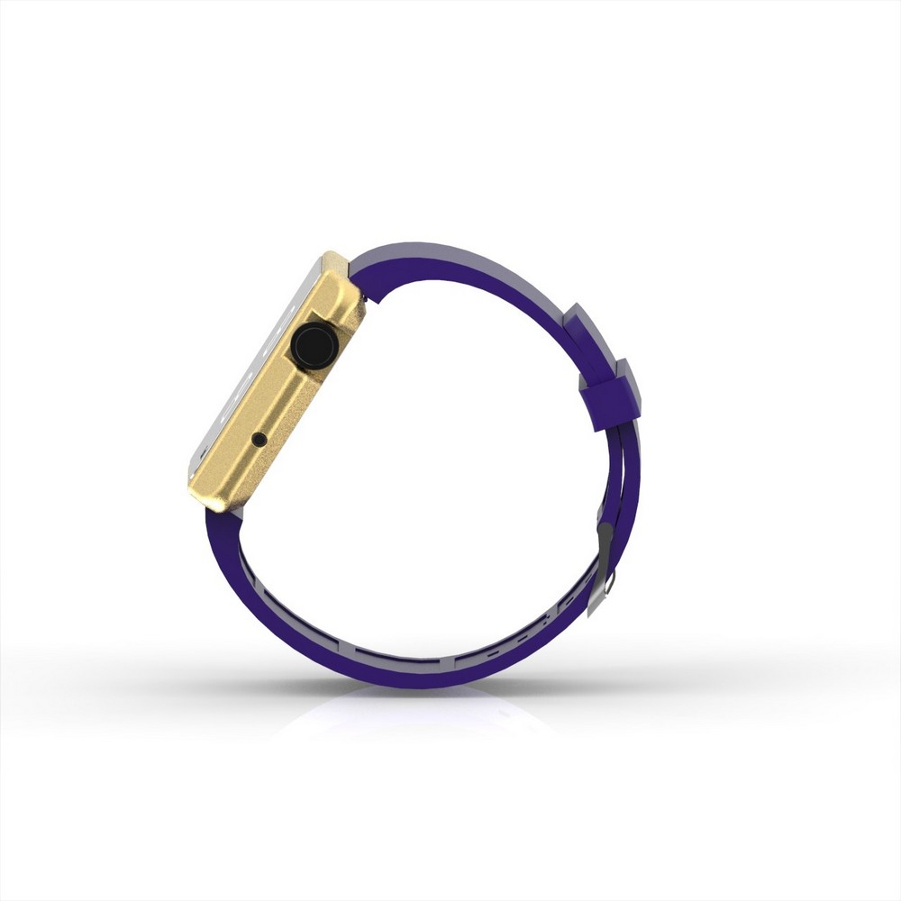 Cool Watch Saat - Gold Edition - Mor Kayış Unisex