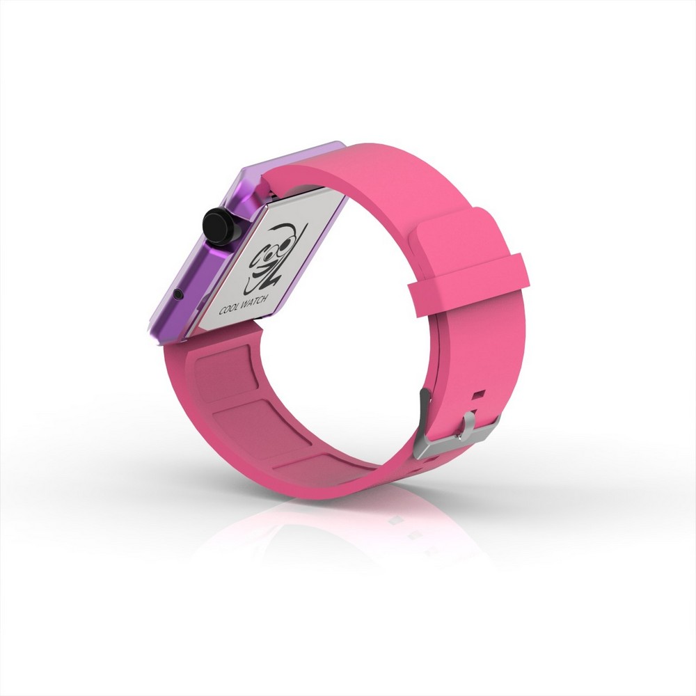 Cool Watch Saat - Mor Edition - Pembe Kayış Unisex