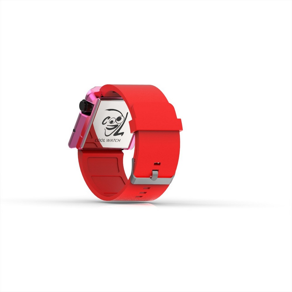 Cool Watch Saat - Pembe Edition - Kırmızı Kayış Unisex