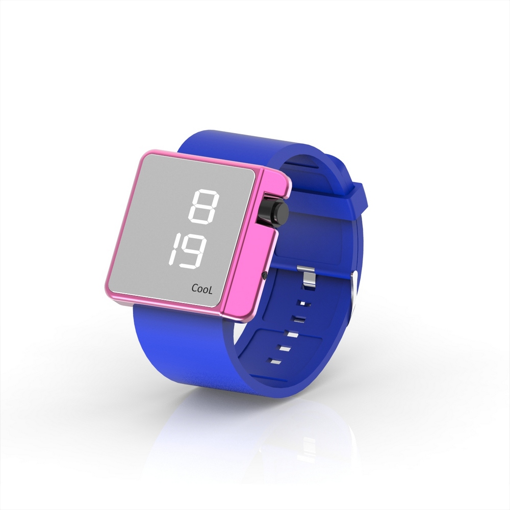 Cool Watch Saat - Pembe Edition - Mavi Kayış Unisex