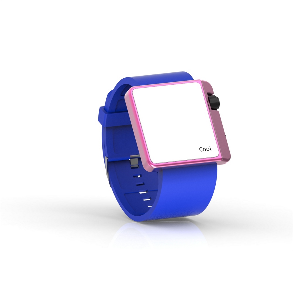 Cool Watch Saat - Pembe Edition - Mavi Kayış Unisex