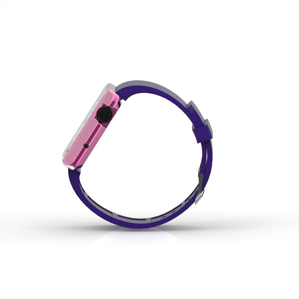 Cool Watch Saat - Pembe Edition - Mor Kayış Unisex