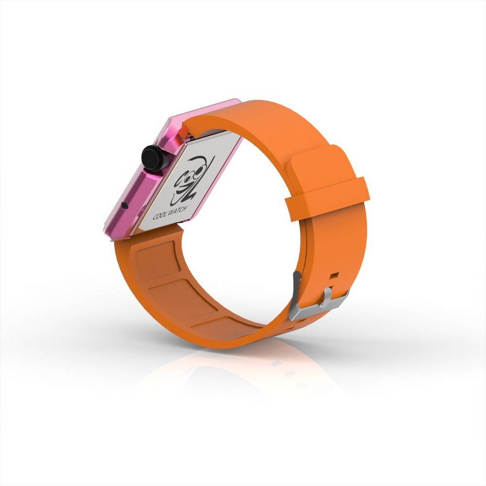 Cool Watch Saat - Pembe Edition - Turuncu Kayış Unisex