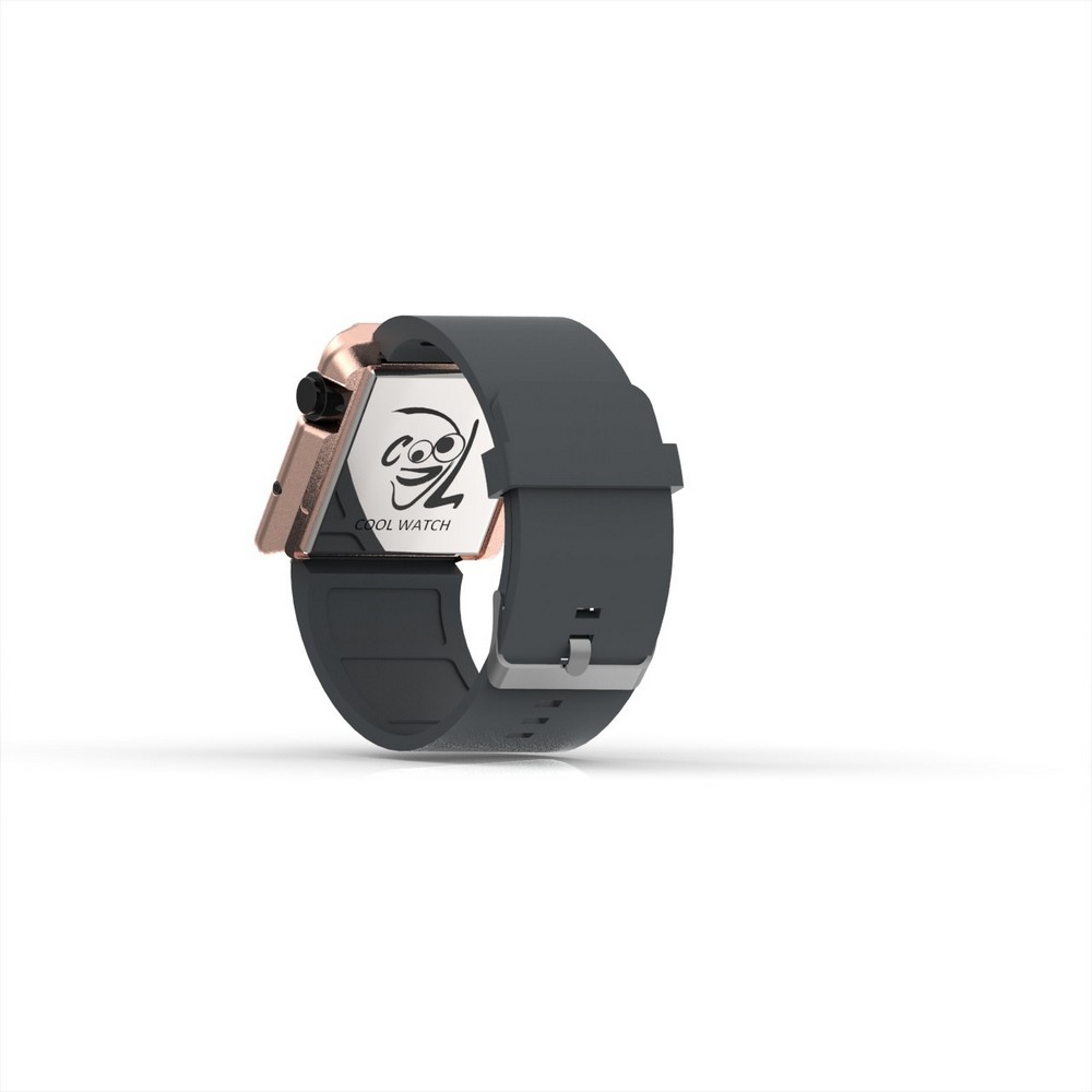 Cool Watch Saat - Rose Edition - Gri Kayış Unisex
