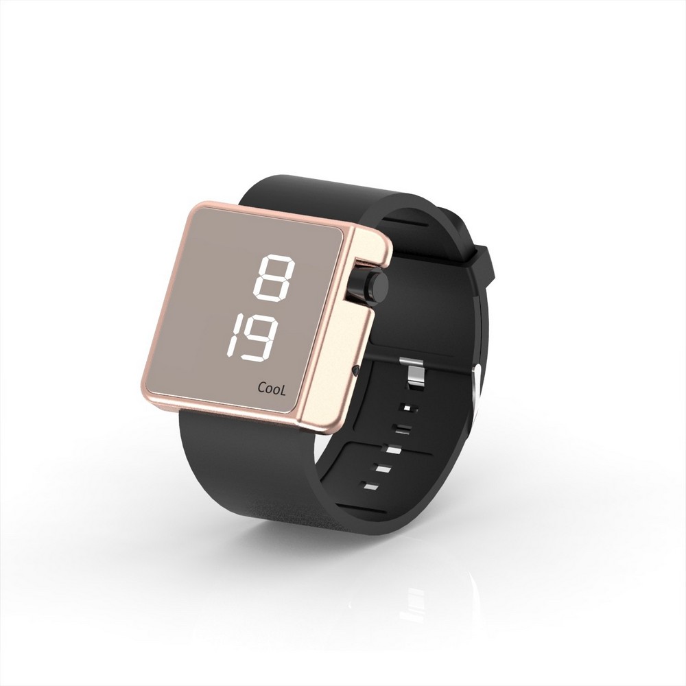 Cool Watch Saat - Rose Edition - Siyah Kayış Unisex