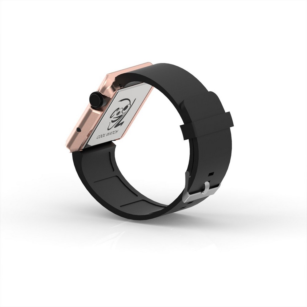 Cool Watch Saat - Rose Edition - Siyah Kayış Unisex