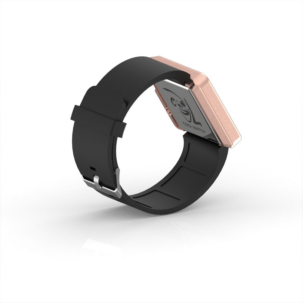 Cool Watch Saat - Rose Edition - Siyah Kayış Unisex