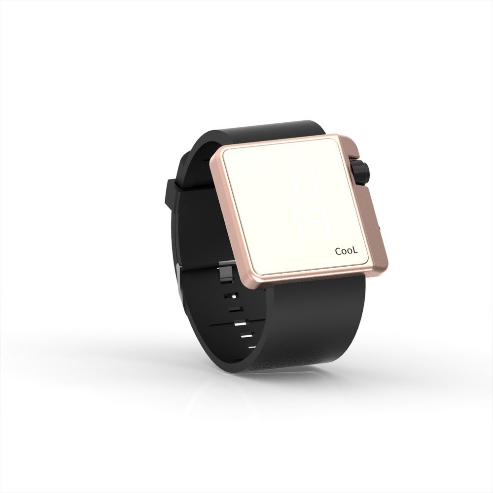 Cool Watch Saat - Rose Edition - Siyah Kayış Unisex