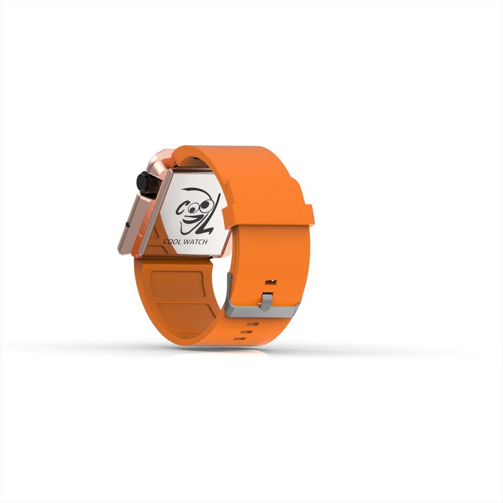 Cool Watch Saat - Rose Edition - Turuncu Kayış Unisex
