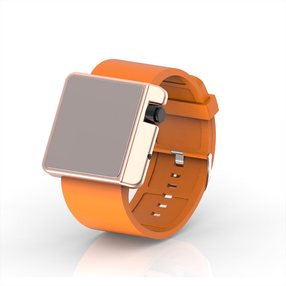 Cool Watch Saat - Rose Edition - Turuncu Kayış Unisex