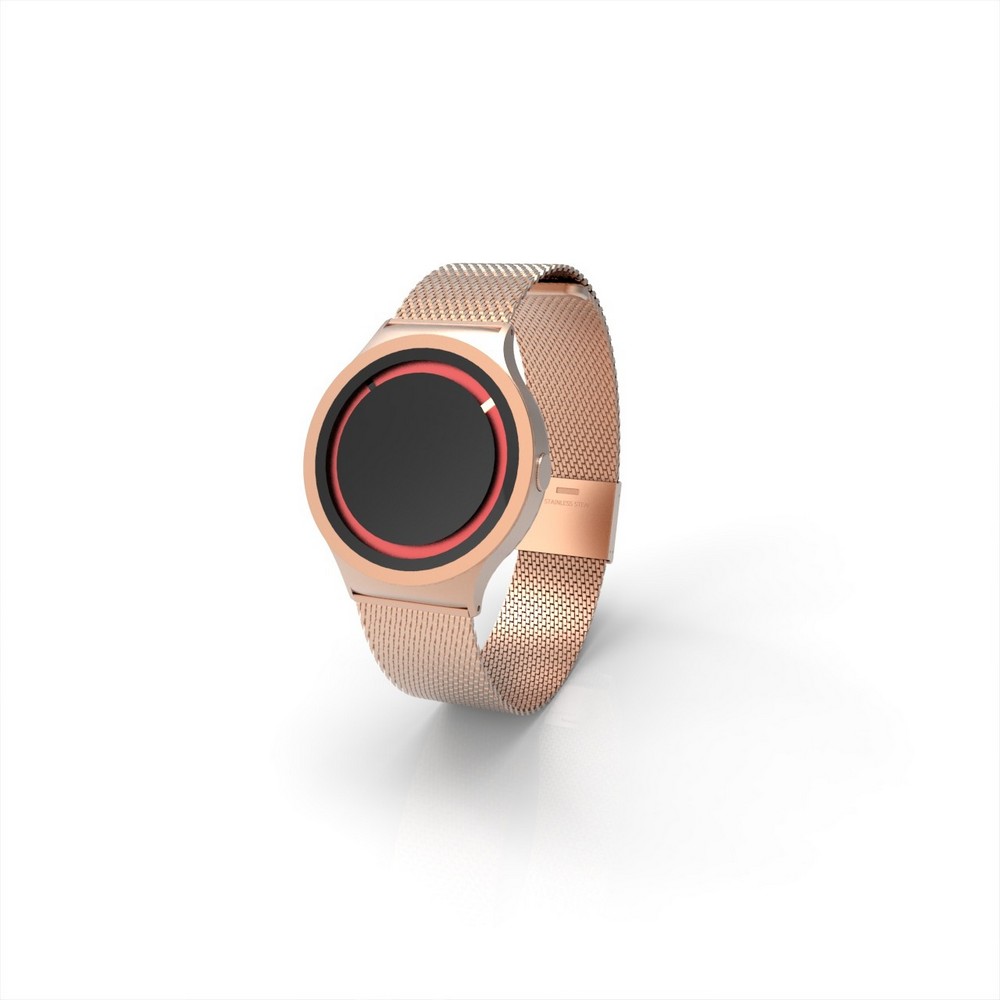 Cool Watch Saat - Rose Mat Kasa Kırmızı Halka - Rose Kordon CooL Plus Unisex