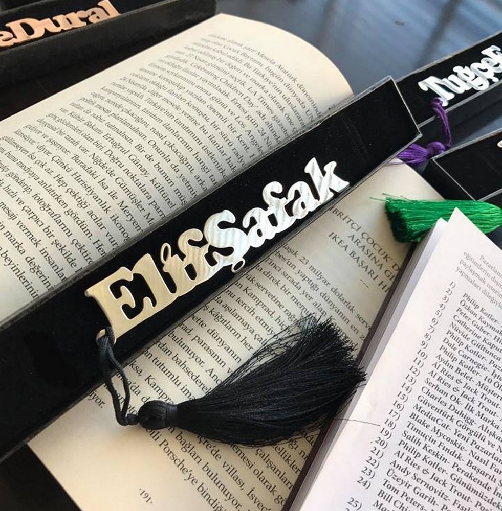 Kişiye Özel - Metal İsimli Kitap Ayracı