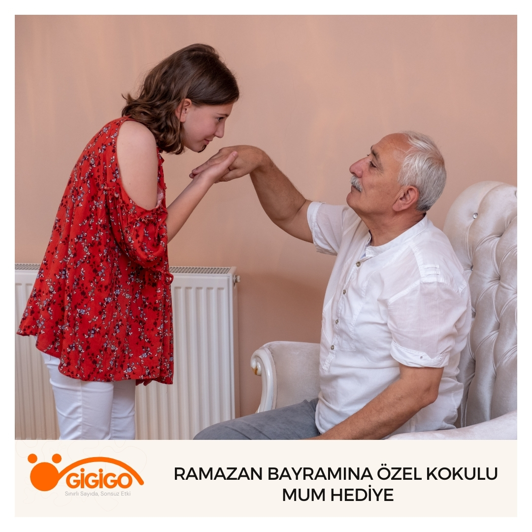 Ramazan Bayramına özel hazırlanmış kokulu mum hediye